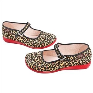 Chocolaticas Leopard Mary Janes, NWT